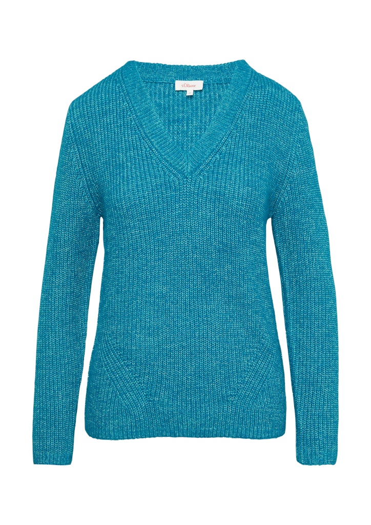 s.Oliver Strickpullover Weicher Strickpullover aus Viskosemix mit Fledermau günstig online kaufen