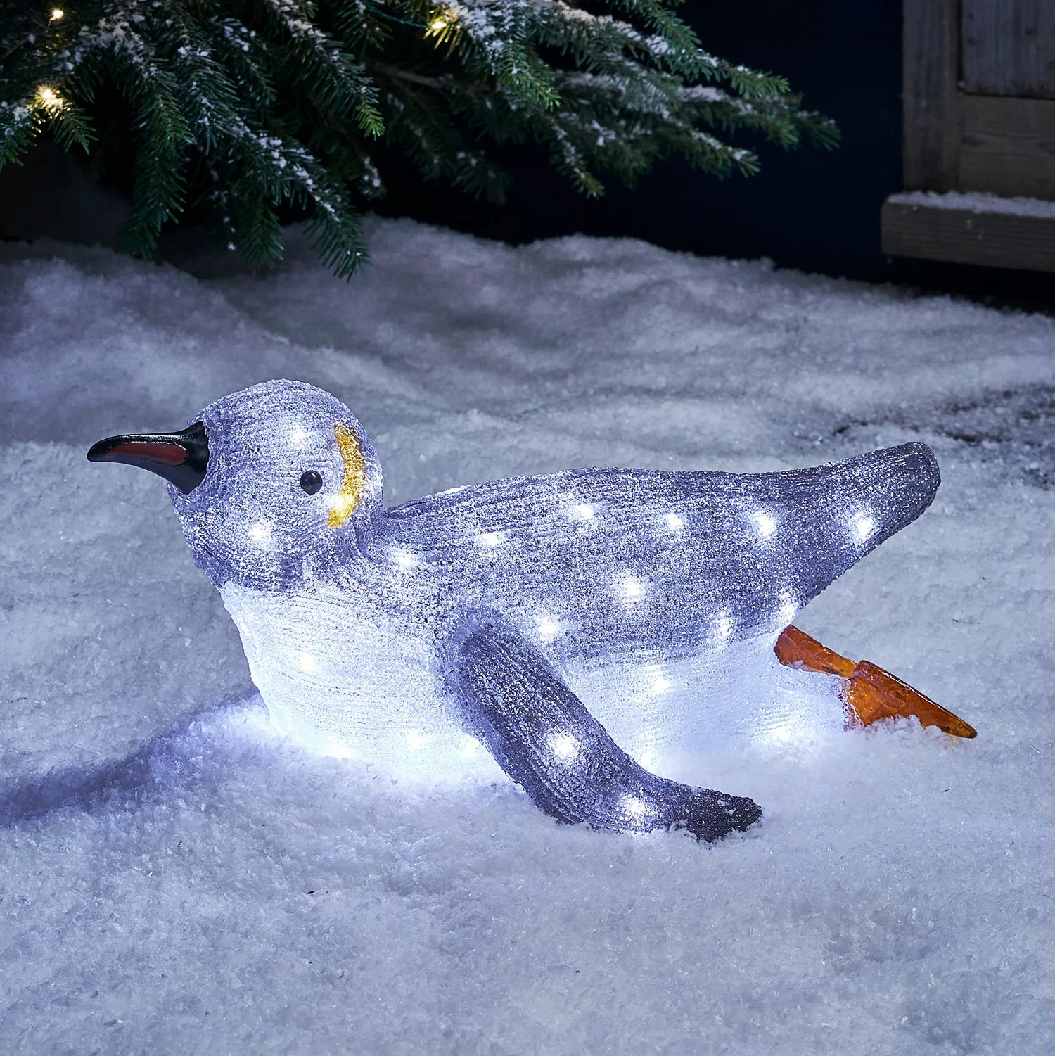 LED Acryl Weihnachtsfigur außen Pinguin günstig online kaufen