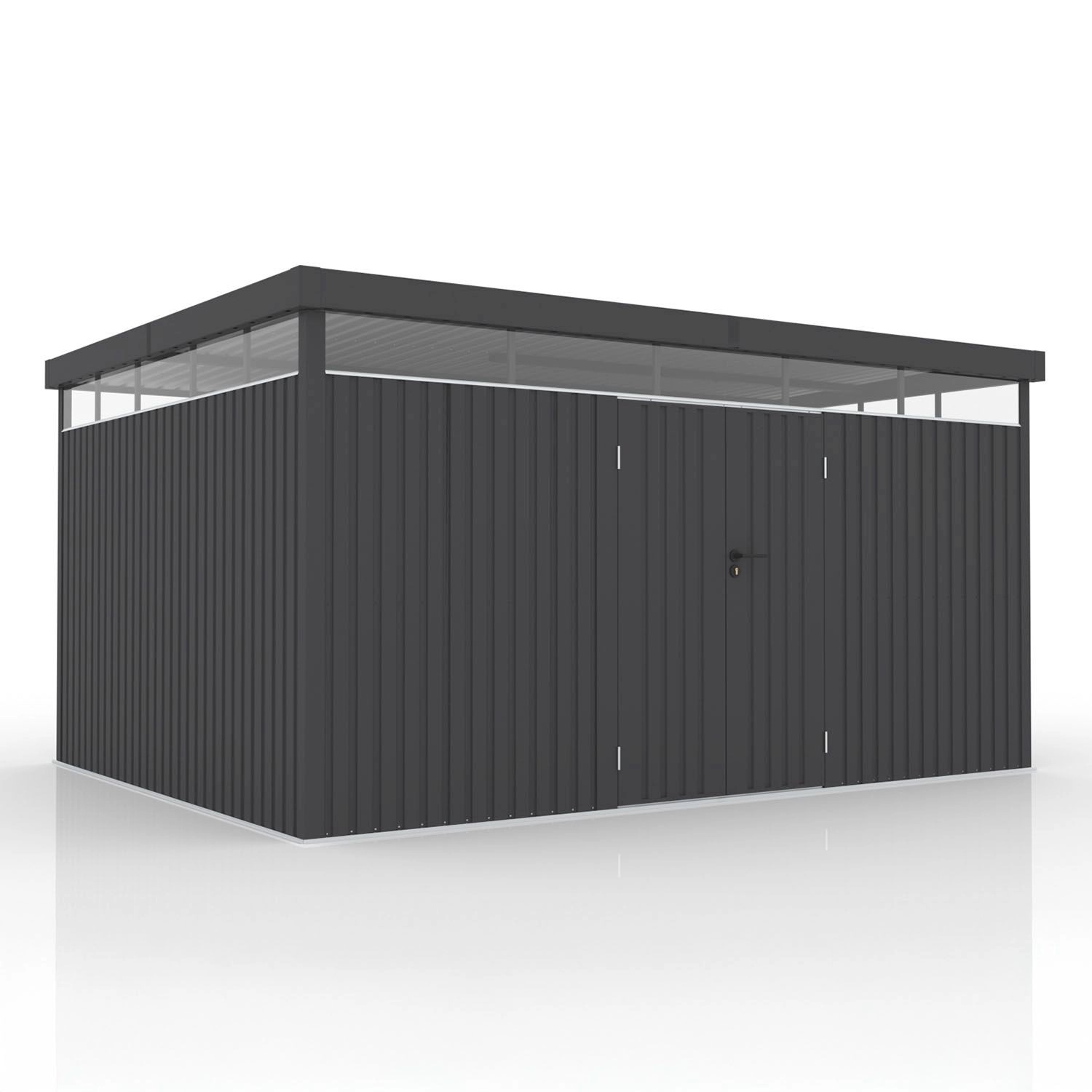 Juskys Gerätehaus Luzern XL 12 m² Anthrazit günstig online kaufen