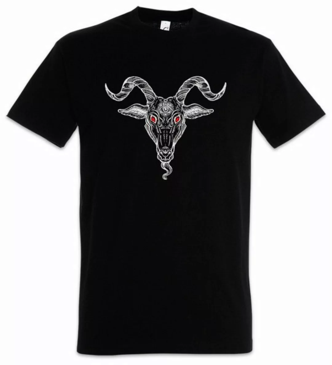 Urban Backwoods Print-Shirt Baphomet Head Herren T-Shirt Aleister Pentagram günstig online kaufen