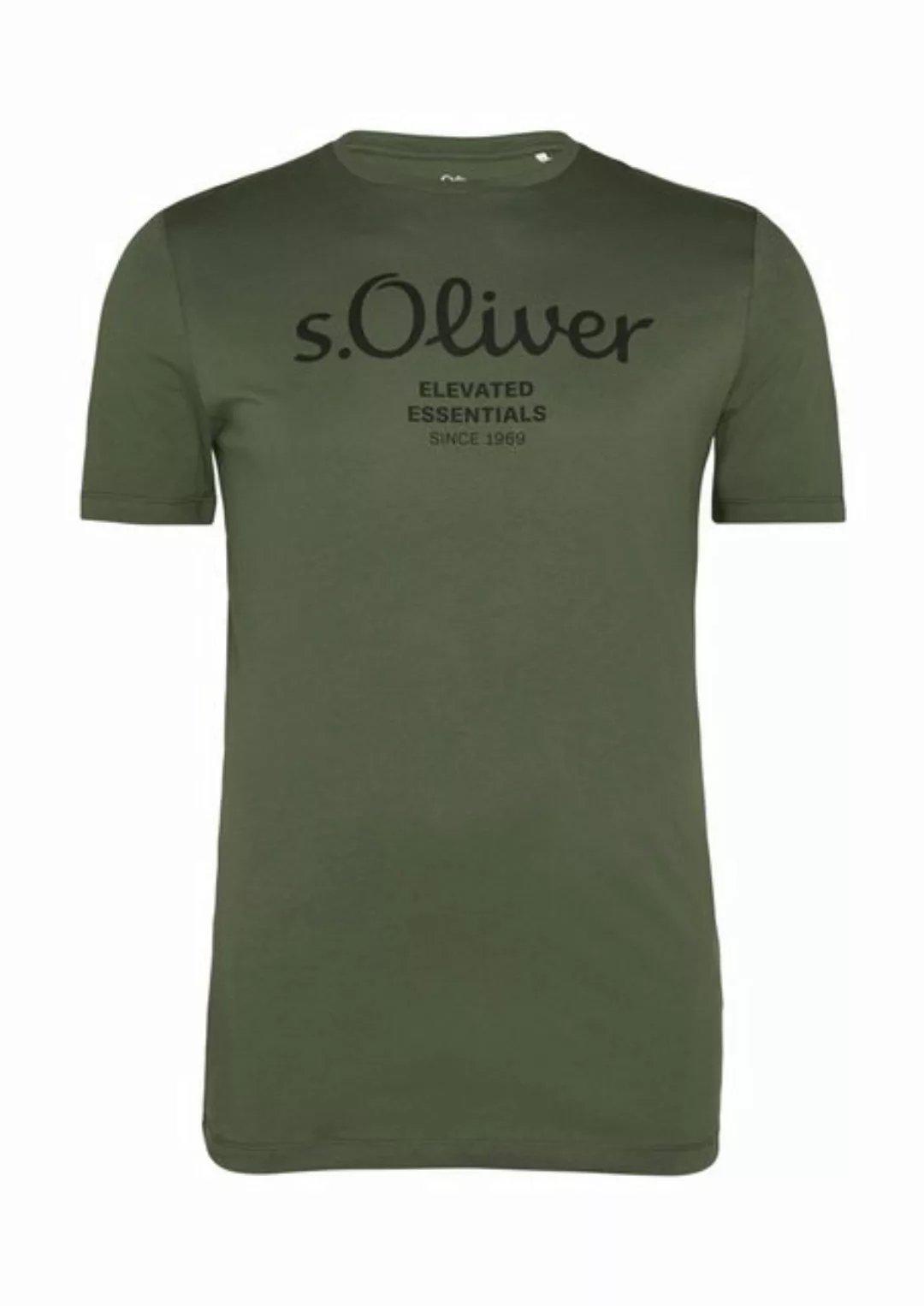 s.Oliver Kurzarmshirt T-Shirt mit Logo-Print günstig online kaufen