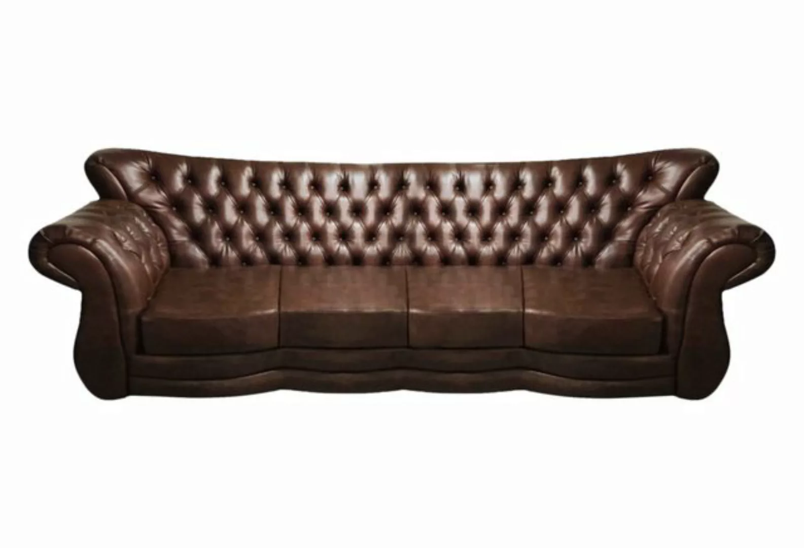 JVmoebel 4-Sitzer Wohnzimmer Luxus Viersitzer Sofa Couch Leder Wohnzimmer E günstig online kaufen