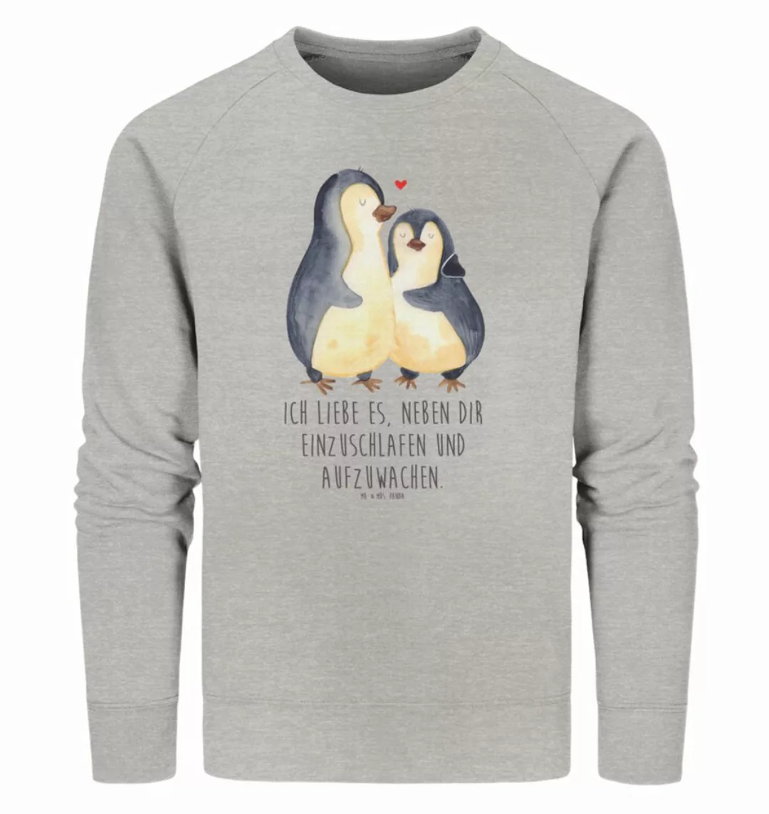 Mr. & Mrs. Panda Longpullover Größe L Pinguine Einschlafen - Heather Grey - günstig online kaufen