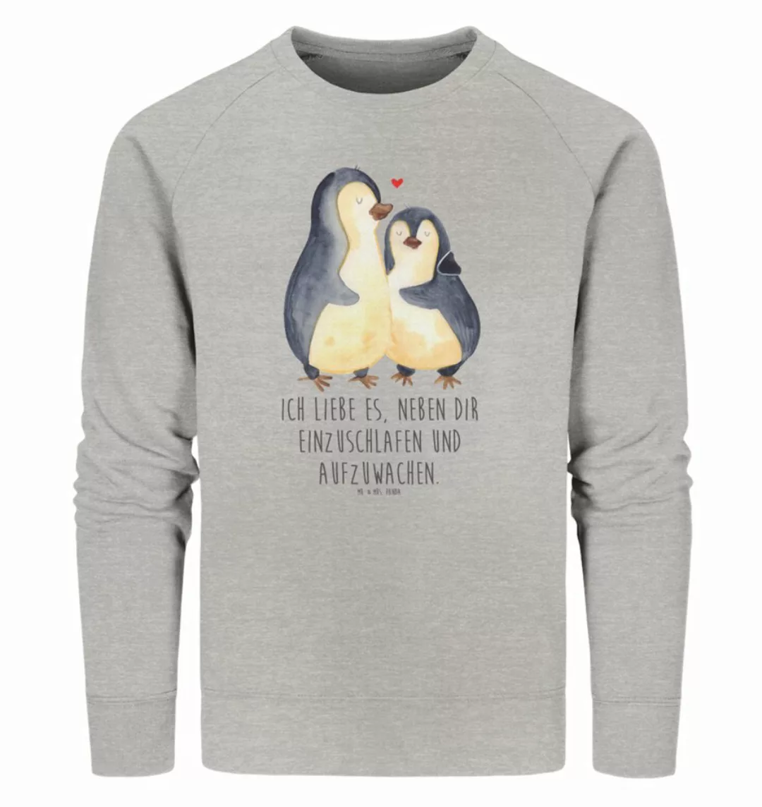 Mr. & Mrs. Panda Longpullover Größe XXL Pinguine Einschlafen - Heather Grey günstig online kaufen