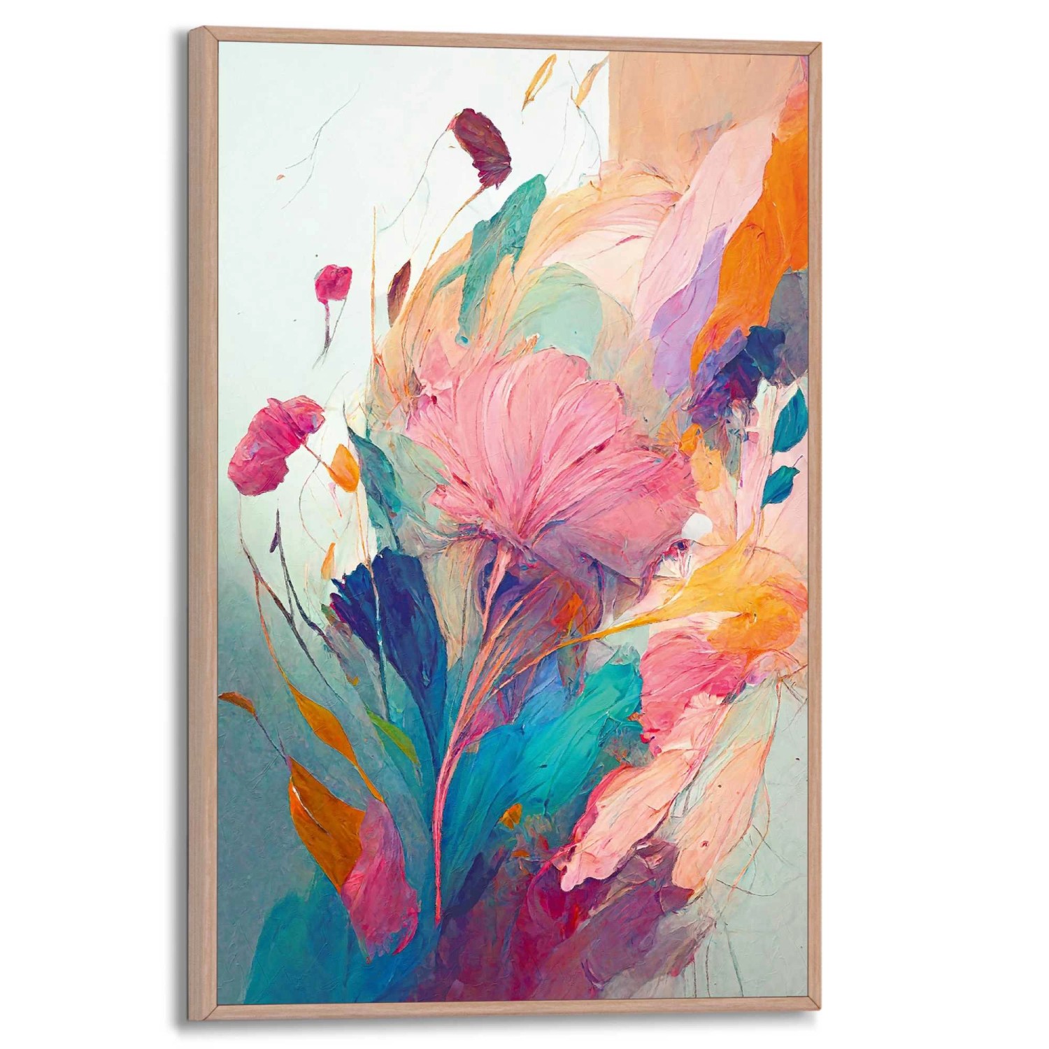 Reinders Gerahmtes Bild Farbenfrohe Blumen für Wohnzimmer 30 x 20 cm Mehrfa günstig online kaufen