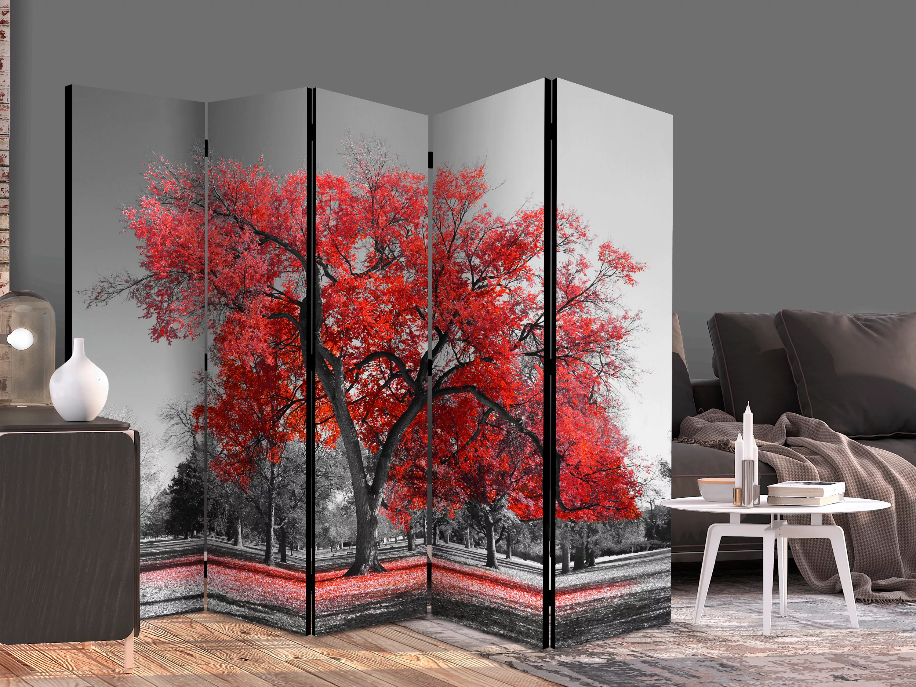 5-teiliges Paravent - Autumn In The Park Ii [room Dividers] günstig online kaufen