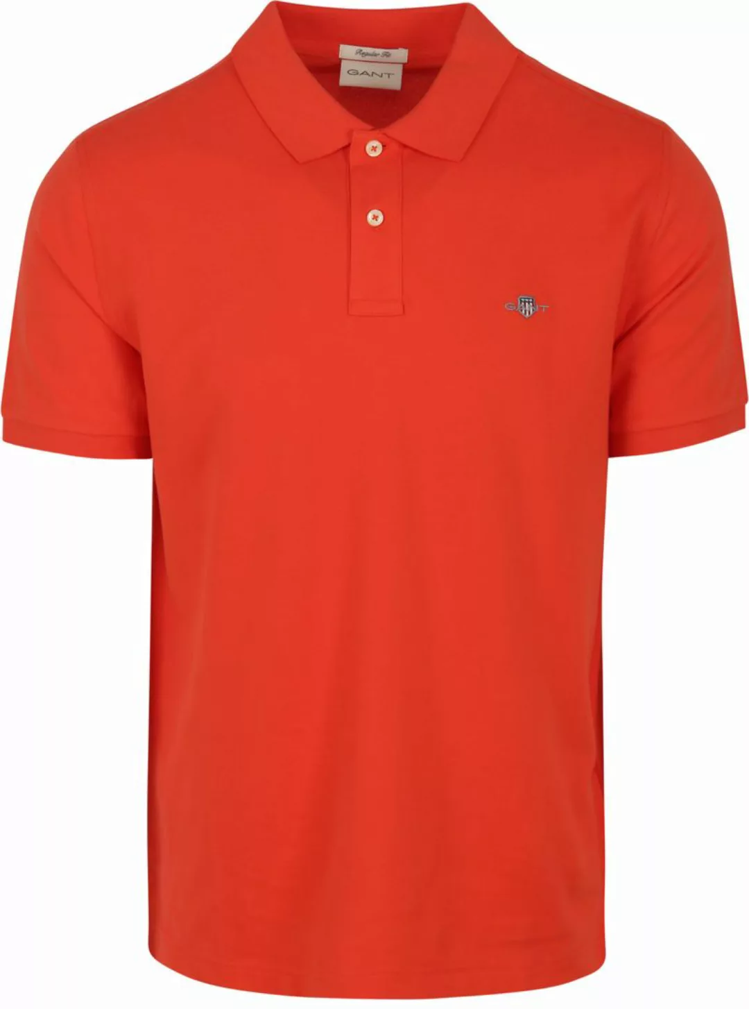 Gant Shield Piqué Poloshirt Rot - Größe XXL günstig online kaufen