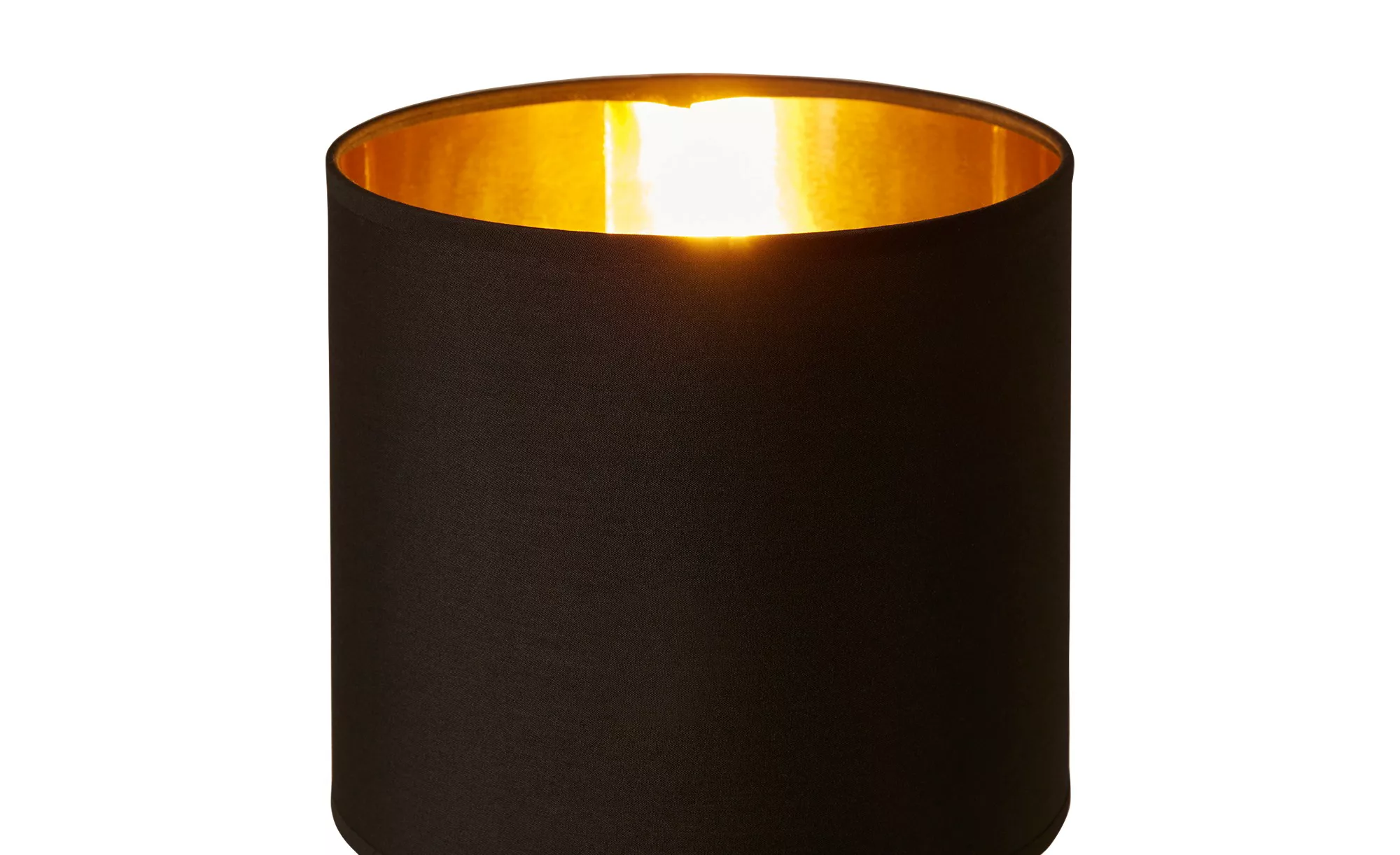 KHG Keramik-Tischleuchte, 1-flammig, schwarz ´Streifen´ ¦ schwarz ¦ Maße (c günstig online kaufen