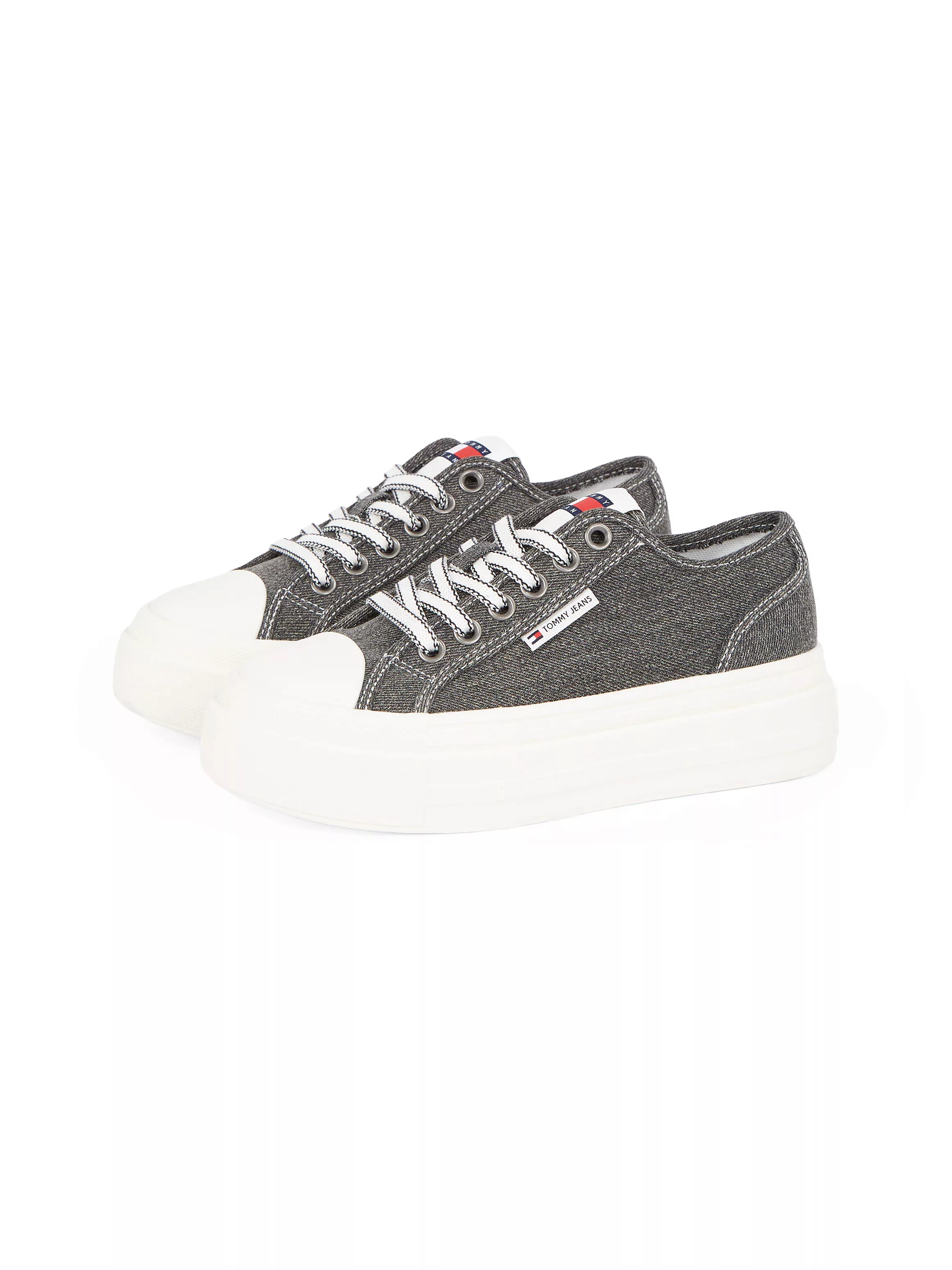 Tommy Jeans Plateausneaker "TJW FOXING FLATFORM LC", Freizeitschuh, Halbsch günstig online kaufen