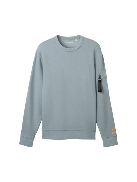 TOM TAILOR Sweatshirt structured crewneck sweatshirt günstig online kaufen