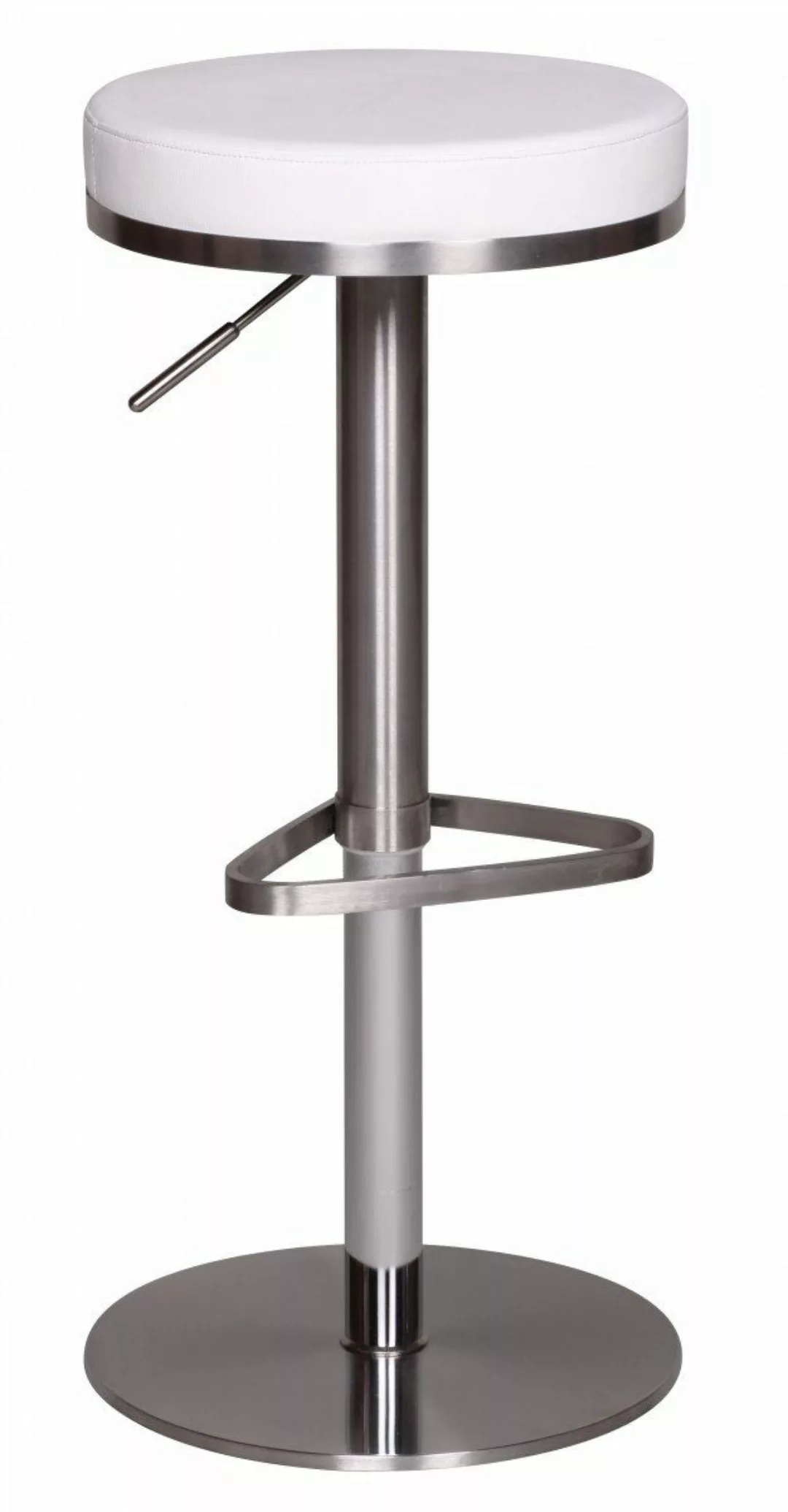 Wohnling Barhocker Barhocker WL1.294 Weiß Edelstahl günstig online kaufen