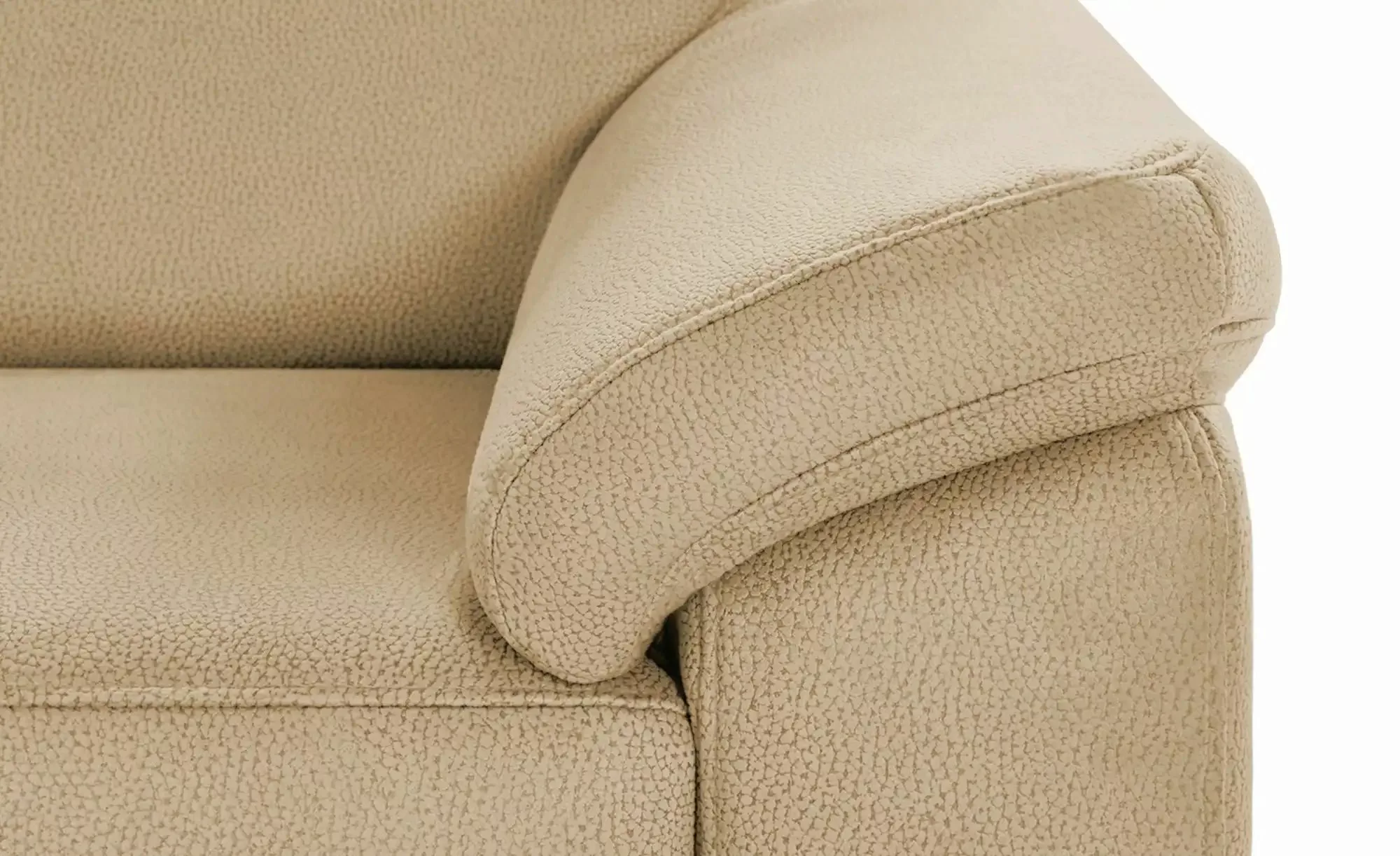 meinSofa Wohnlandschaft Mikrofaser Rita ¦ beige ¦ Maße (cm): B: 330 H: 91 T günstig online kaufen