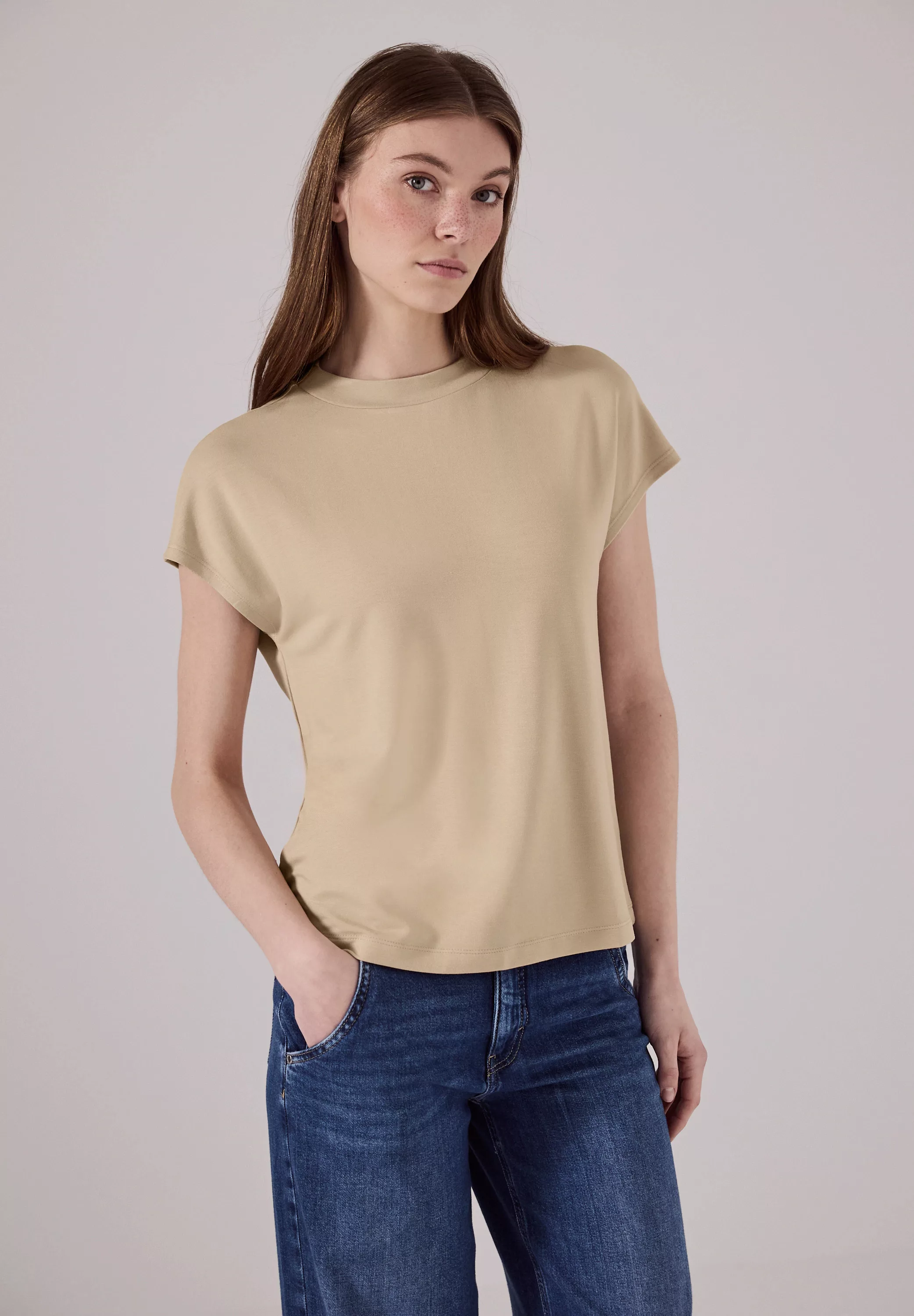 STREET ONE T-Shirt, mit Turtleneck günstig online kaufen