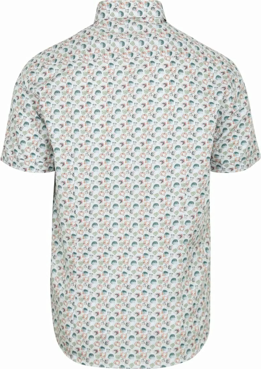 State Of Art Short Sleeve Hemd Druck Twill Hellblau  - Größe 3XL günstig online kaufen