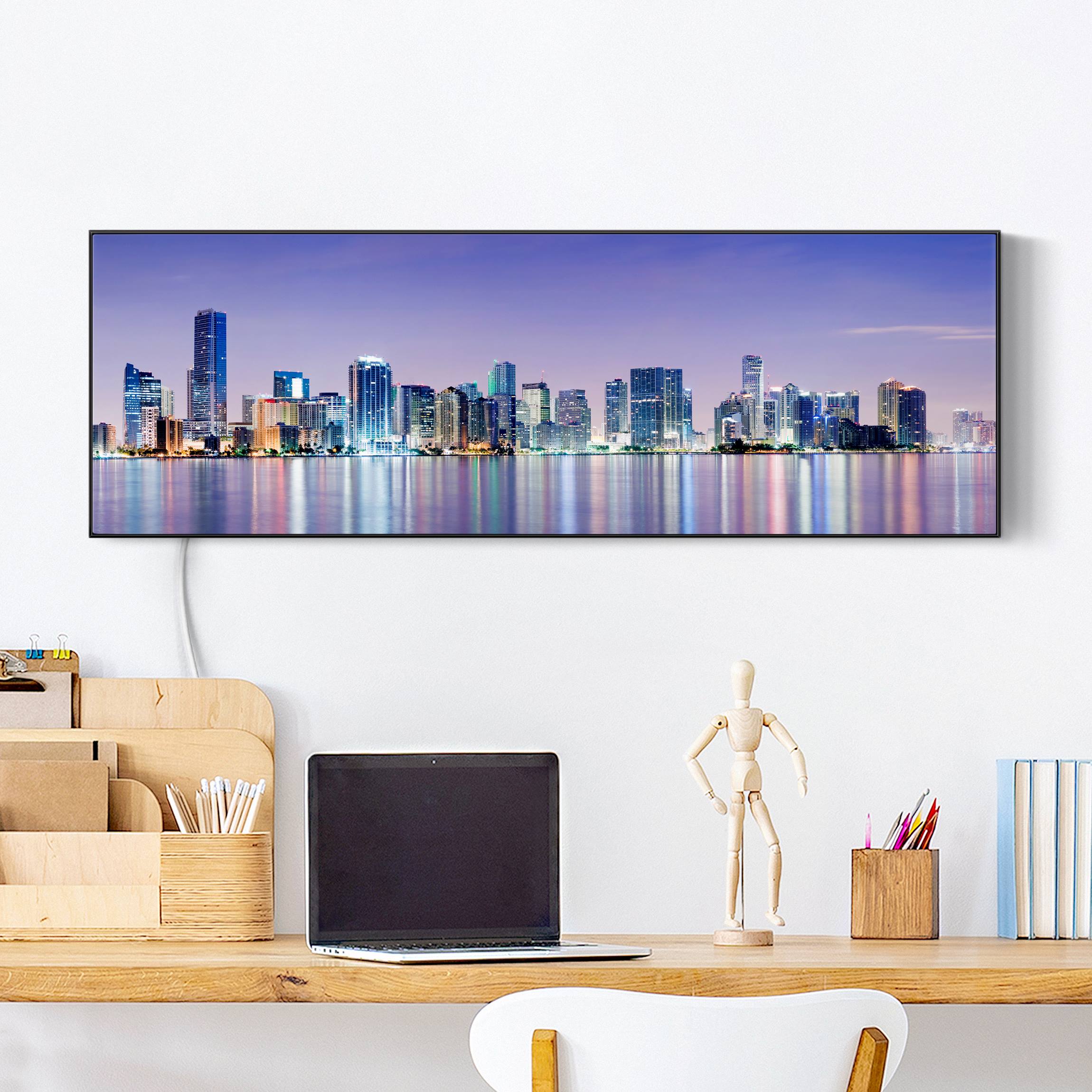 LED-Wechselbild Purple Miami Beach günstig online kaufen