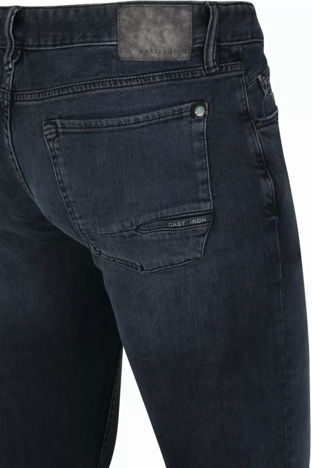 Cast Iron Riser Slim Jeans Vintage Washed Denim Schwarz - Größe W 31 - L 34 günstig online kaufen