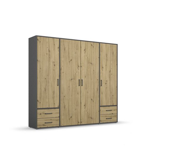 freiraum Drehtürenschrank Voyager 4 Schübe, 5 Böden, Eiche Artisan Dekor / günstig online kaufen