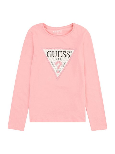 Guess Langarmshirt (1-tlg) Ziersteine günstig online kaufen