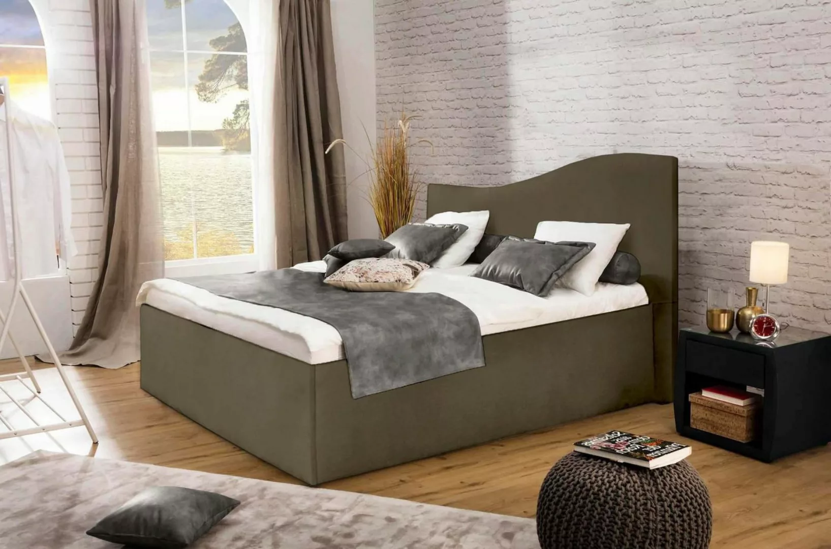 Halmon Schlafkomfort Betten Polsterbett Lyon günstig online kaufen