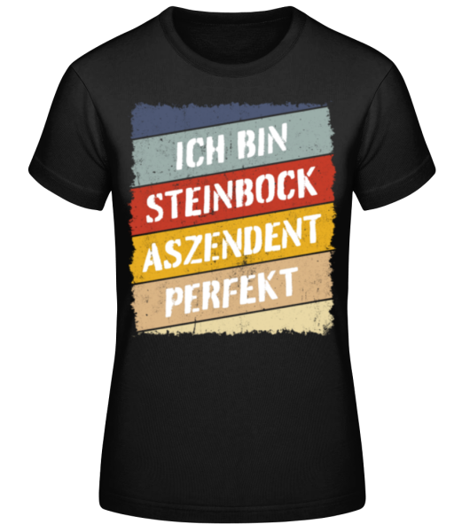 Steinbock Aszendent Perfekt Retro Stil · Frauen Basic T-Shirt günstig online kaufen