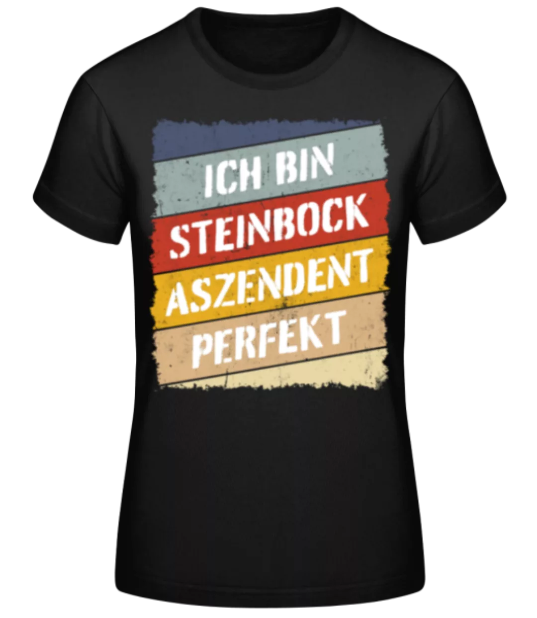 Steinbock Aszendent Perfekt Retro Stil · Frauen Basic T-Shirt günstig online kaufen