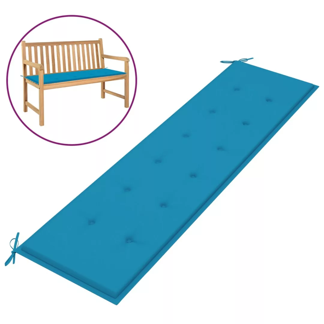 vidaXL Sitzauflage Gartenbank-Auflage Blau 180x50x3 cm günstig online kaufen