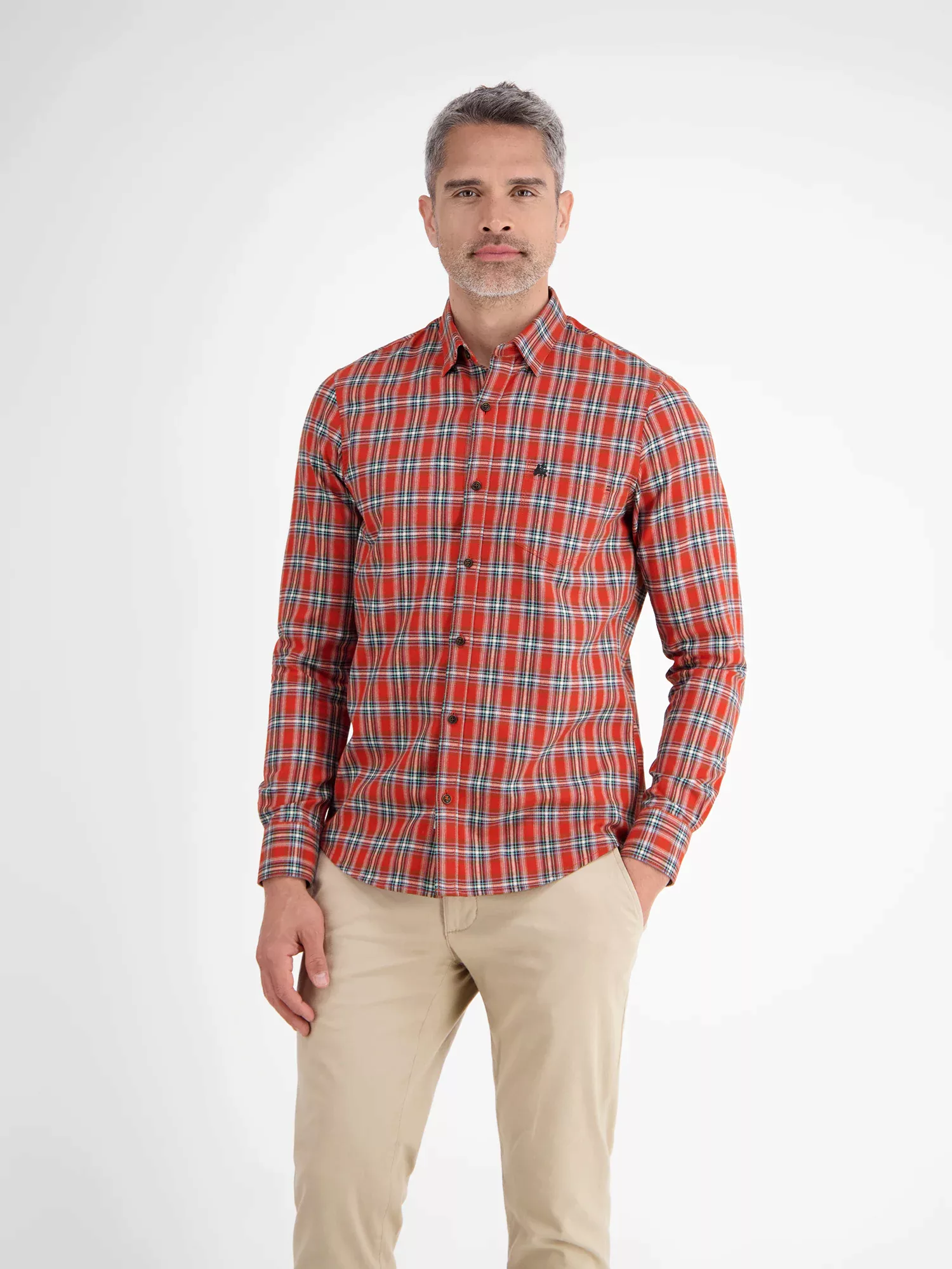 LERROS Karohemd "LERROS Flanell-Karohemd für Herren" günstig online kaufen