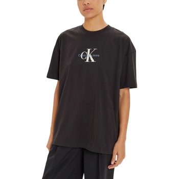 Calvin Klein Jeans T-Shirt "TEXTURED MONOLOGO BOYFRIEND TEE", mit Logodruck günstig online kaufen