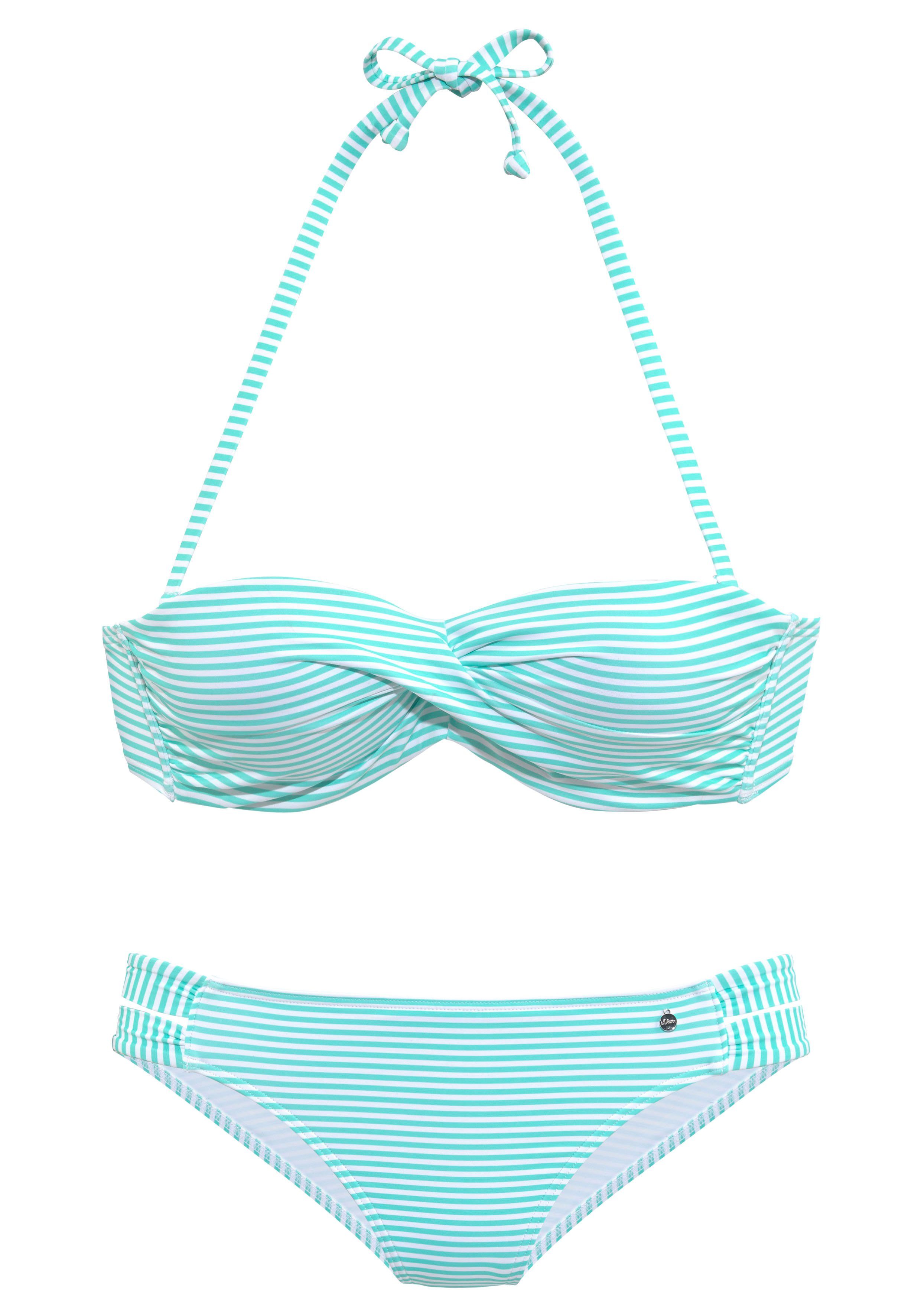 s.Oliver Bügel-Bandeau-Bikini in getwisteter Optik günstig online kaufen