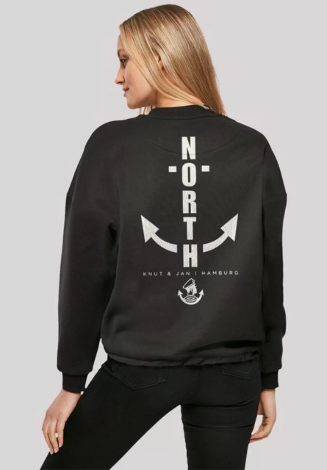 F4NT4STIC Sweatshirt "North Anchor Knut & Jan Hamburg", Print günstig online kaufen