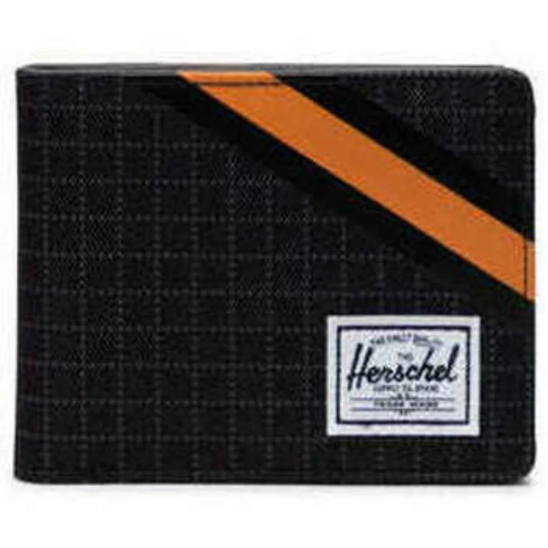Herschel  Geldbeutel Roy RFID Black Grid/Gargoyle/Sun Orange günstig online kaufen