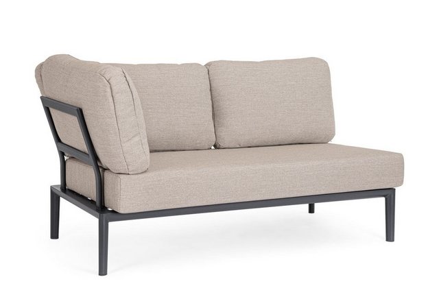 Bizzotto Gartensofa Gartenmodulsofa Gerald aus Aluminium Eck-Element, Anthr günstig online kaufen