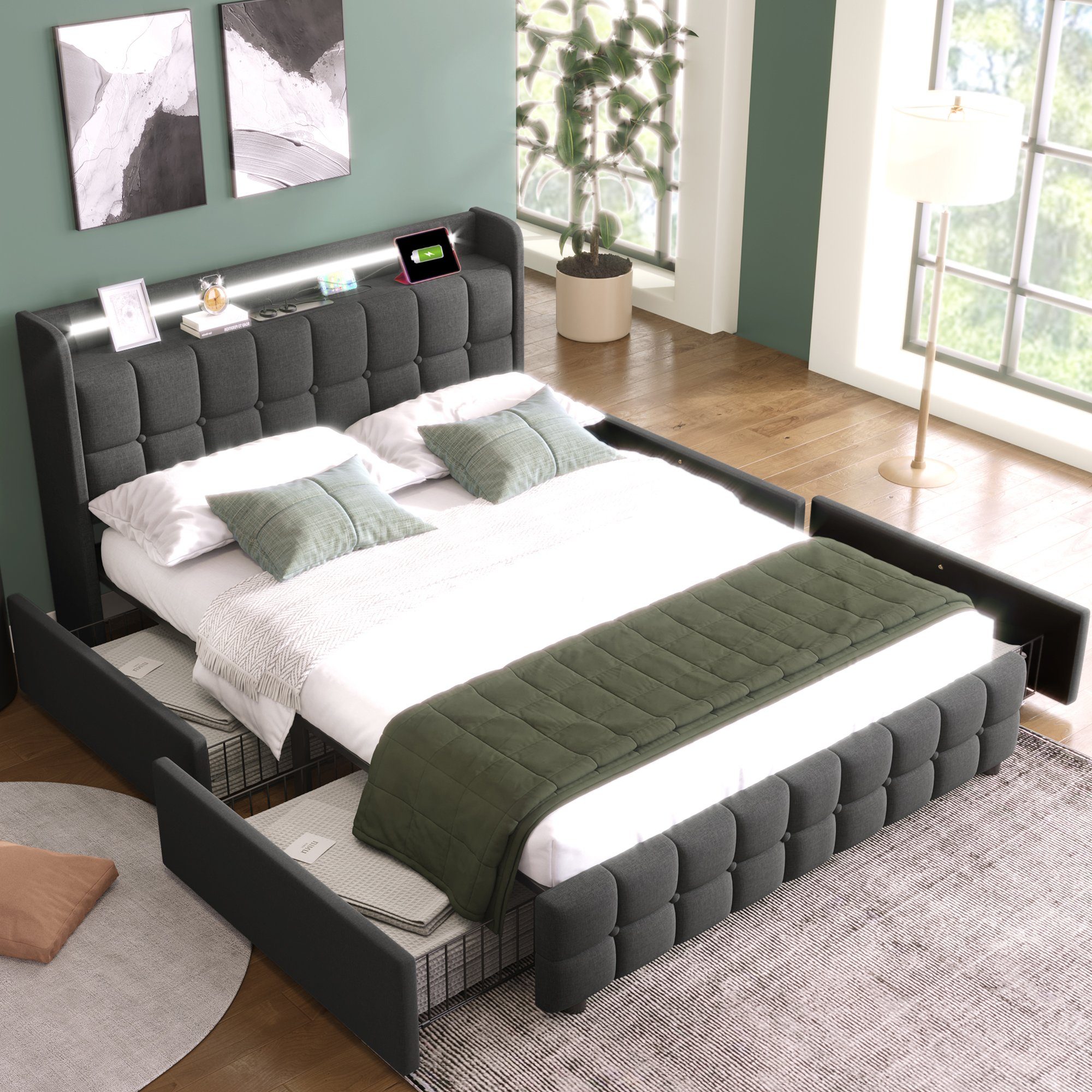 HAUSS SPOLE Polsterbett Polsterbett Doppelbett Funktionsbett günstig online kaufen