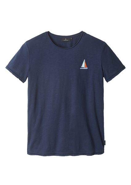 Herren T-shirt #Sailingboat Aus Baumwolle (Bio) | Casual T-shirt #Sailingbo günstig online kaufen
