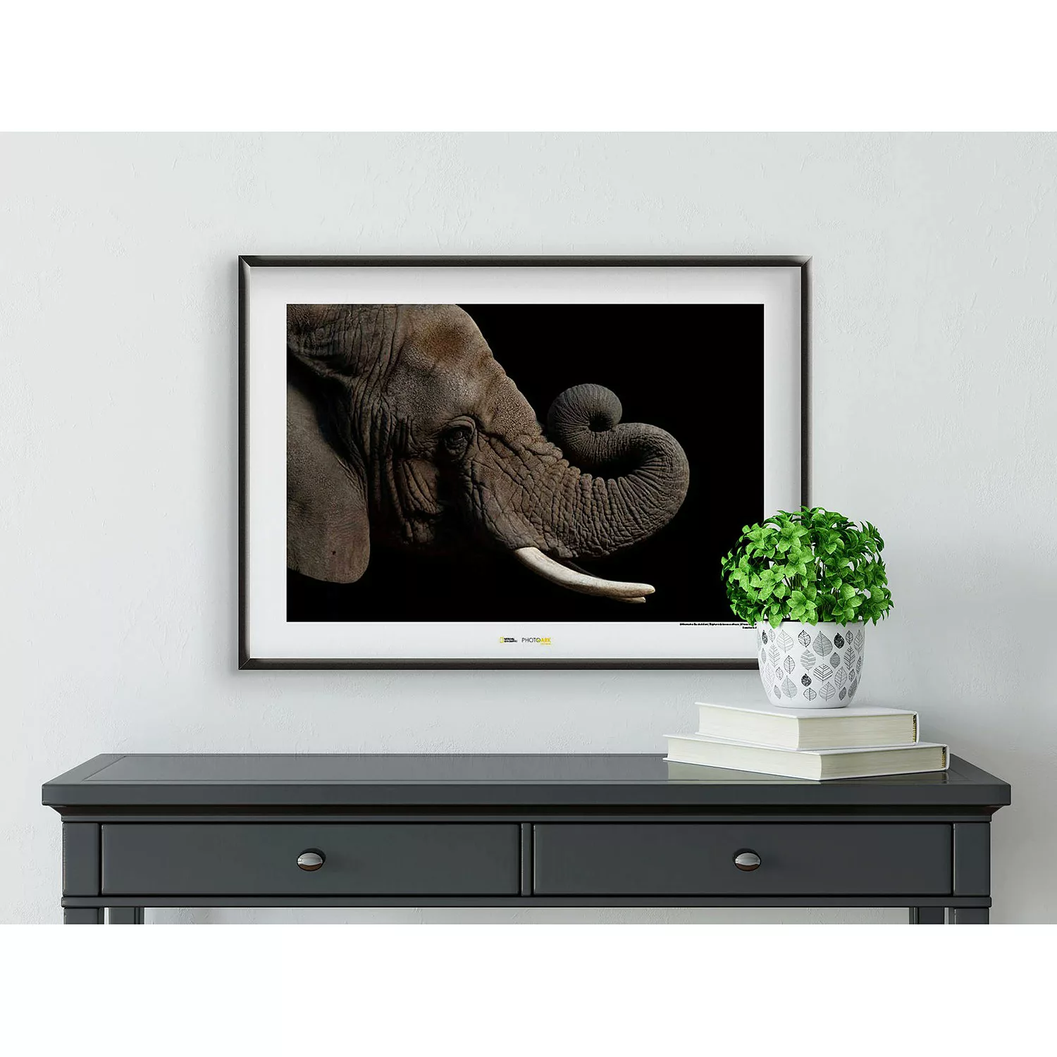 KOMAR Wandbild - African Elephant - Größe: 70 x 50 cm mehrfarbig Gr. one si günstig online kaufen
