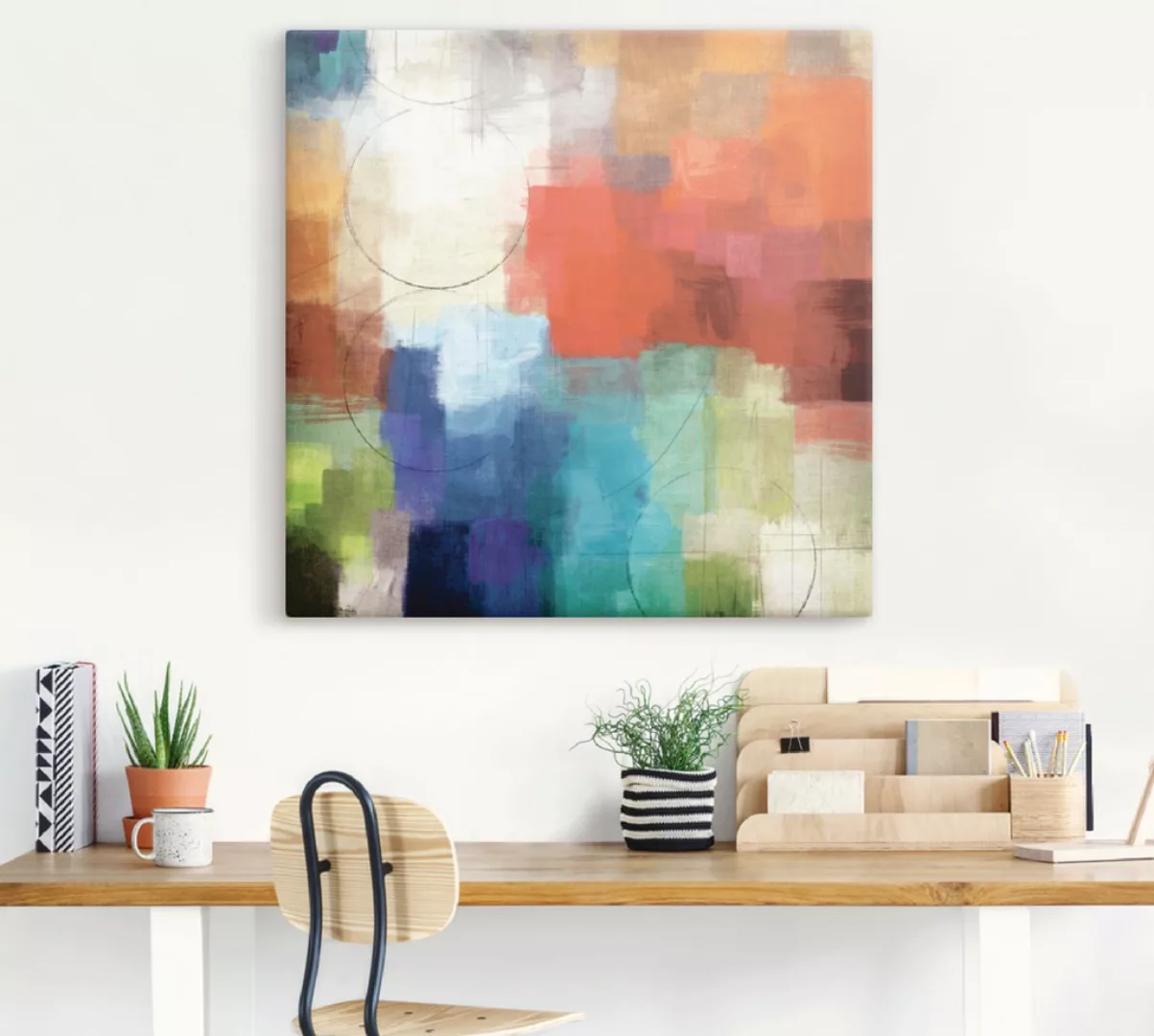 Artland Wandbild "Jahreszeiten", Gegenstandslos, (1 St.), als Leinwandbild, günstig online kaufen