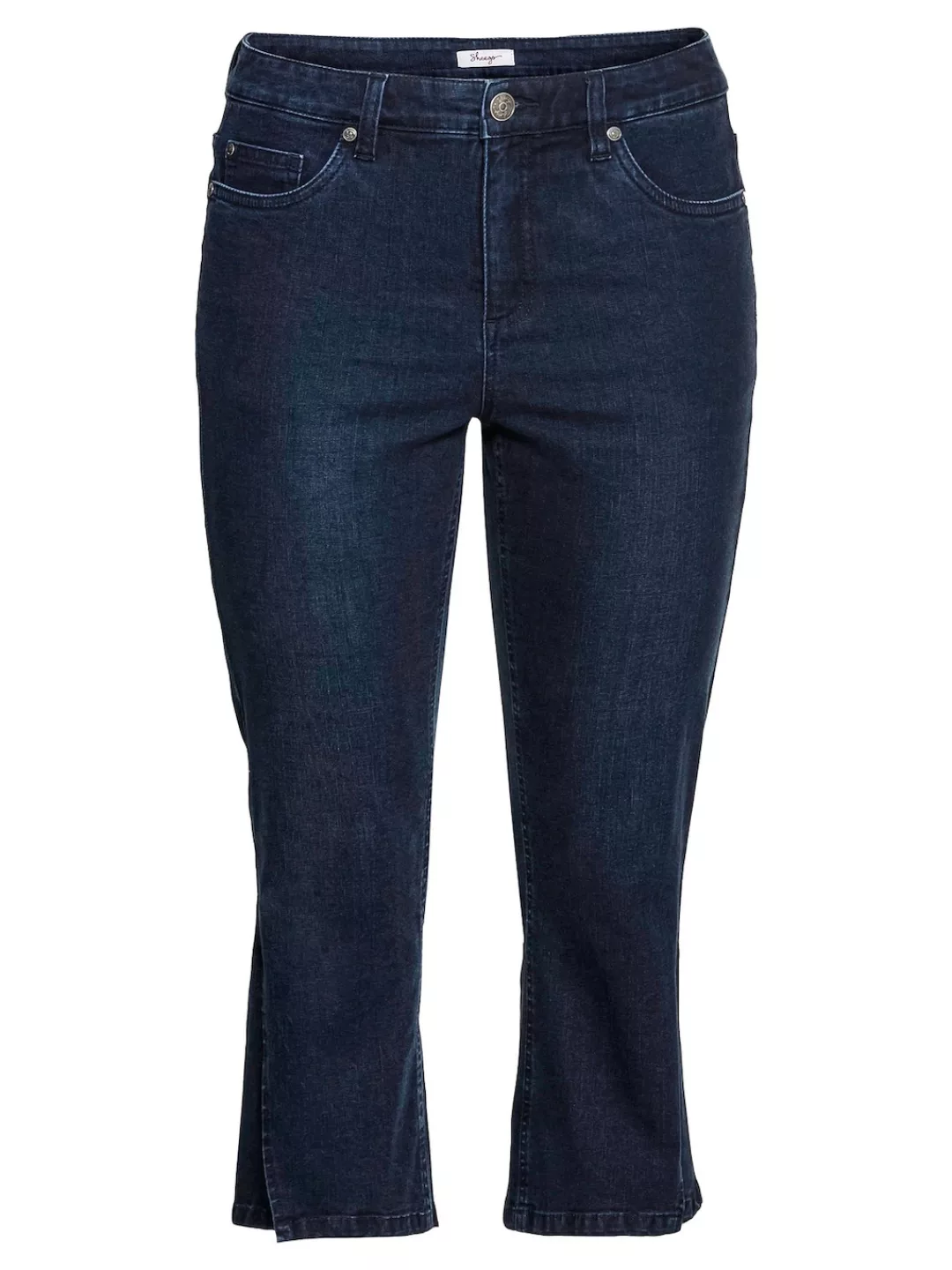 Sheego Bootcut-Jeans "Große Größen", in 7/8-Länge mit hoch geschlitztem Sau günstig online kaufen