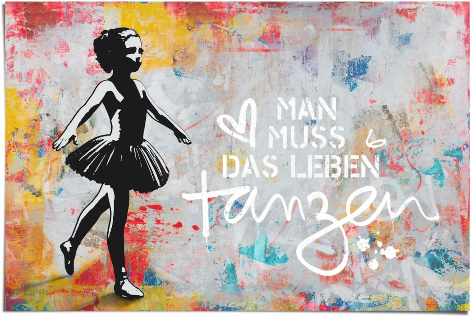 Reinders Poster "Man muss das Leben tanzen", (1 St.) günstig online kaufen