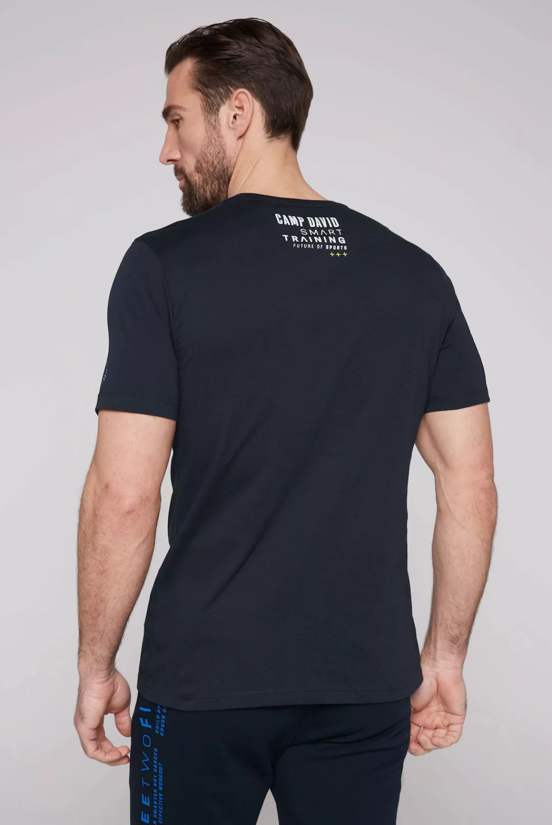 CAMP DAVID T-Shirt mit kontrastreichen Prints günstig online kaufen