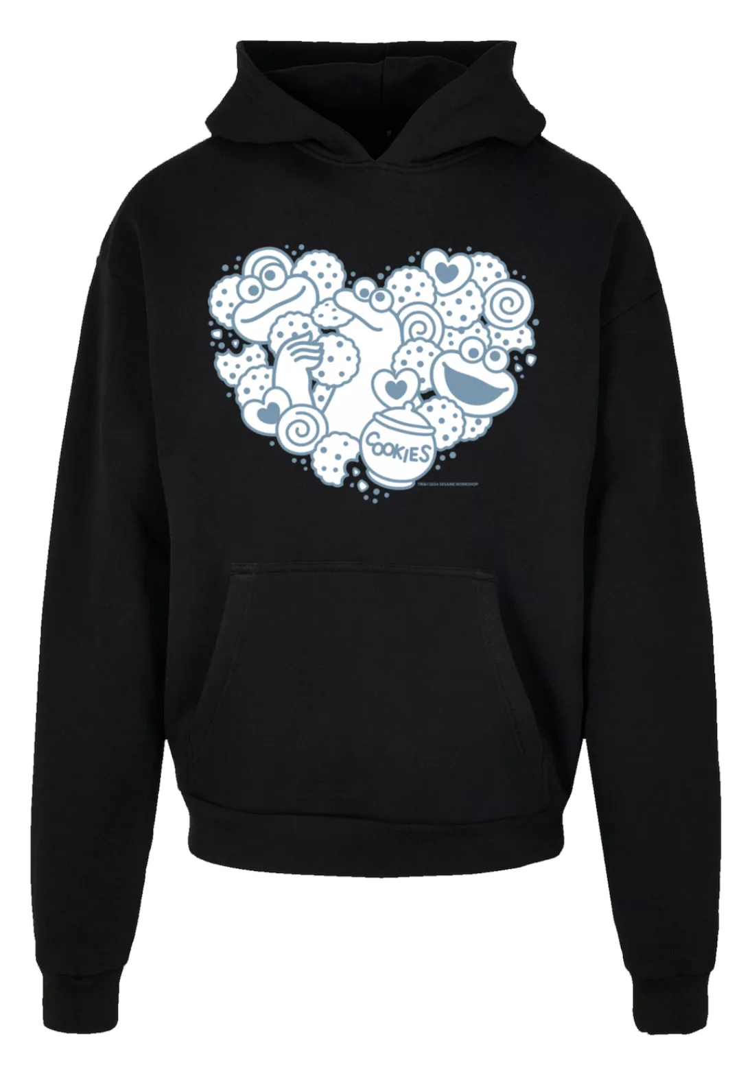 F4NT4STIC Kapuzenpullover "Sesamstraße Cookies from the heart", Premium Qua günstig online kaufen