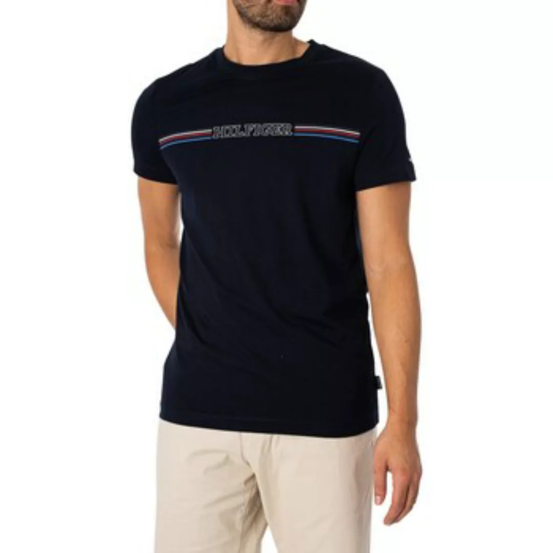Tommy Hilfiger  T-Shirt T-Shirt mit Streifen auf der Brust günstig online kaufen