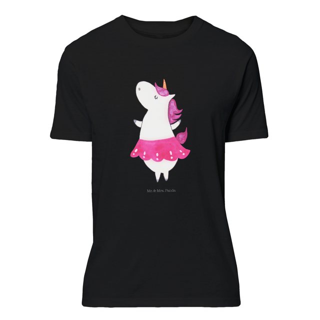 Mr. & Mrs. Panda T-Shirt Einhorn Ballerina - Schwarz - Geschenk, Lebenslust günstig online kaufen