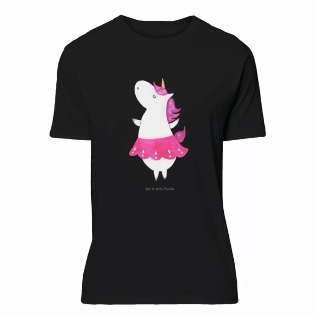 Mr. & Mrs. Panda T-Shirt Einhorn Ballerina - Schwarz - Geschenk, Lebenslust günstig online kaufen