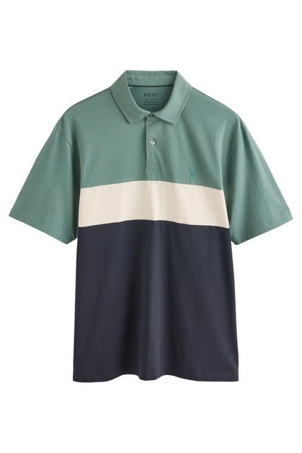 Next Poloshirt Poloshirt mit breitem Bruststreifen (1-tlg) günstig online kaufen