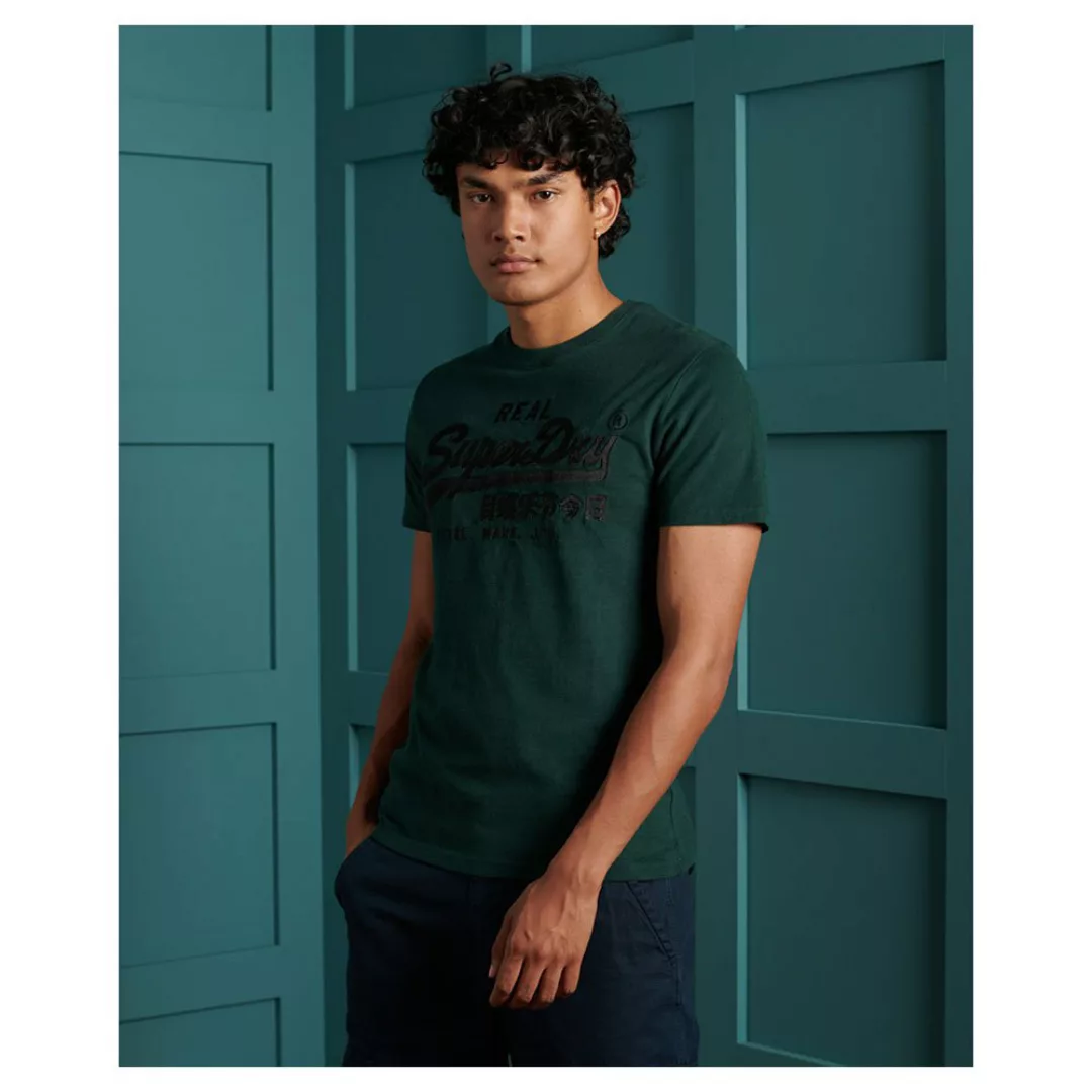Superdry Vintage Logo Embroidery Kurzarm T-shirt XS Pine günstig online kaufen