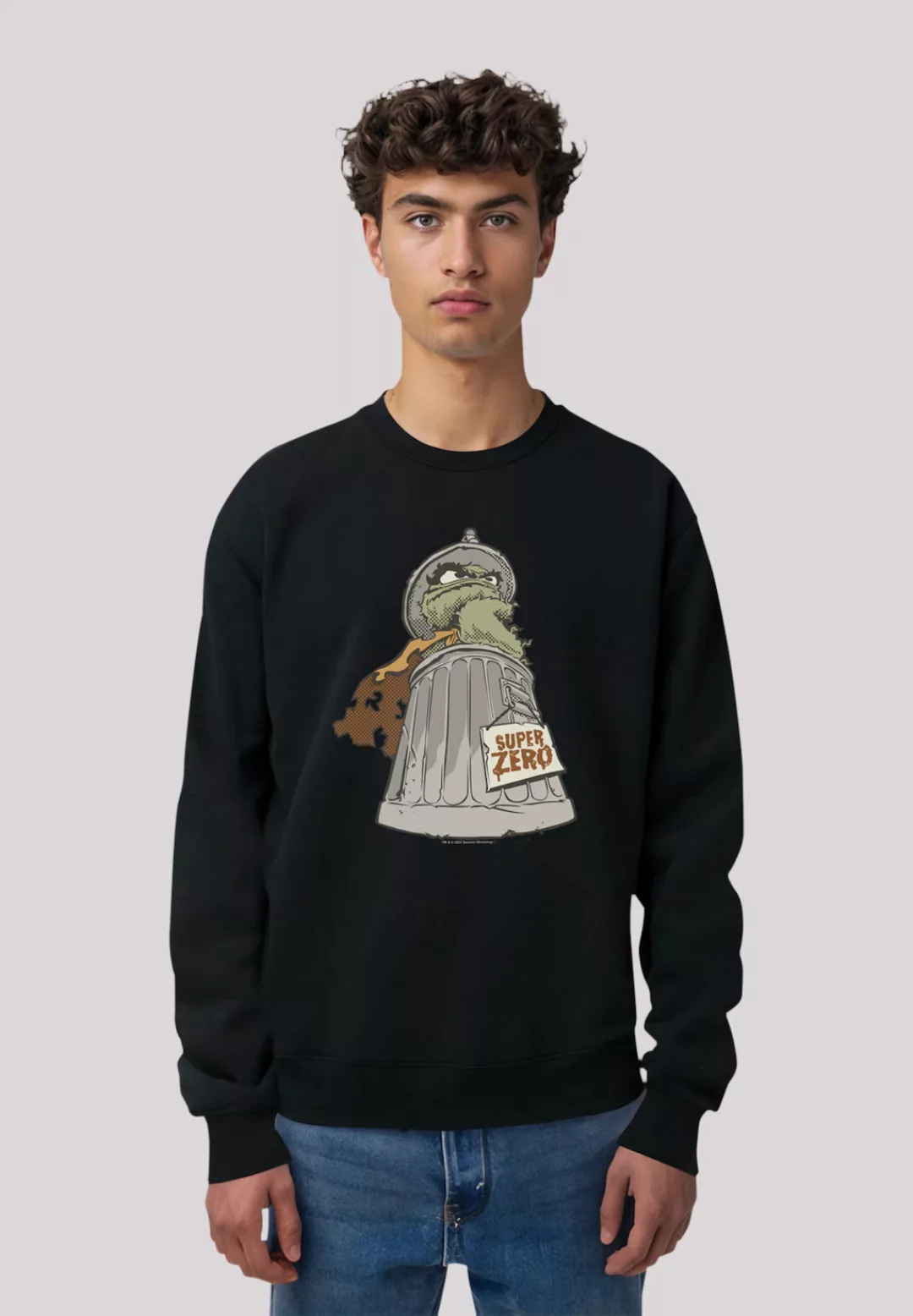 F4NT4STIC Sweatshirt "Sesamstraße Oscar Super Zero", Premium Qualität günstig online kaufen