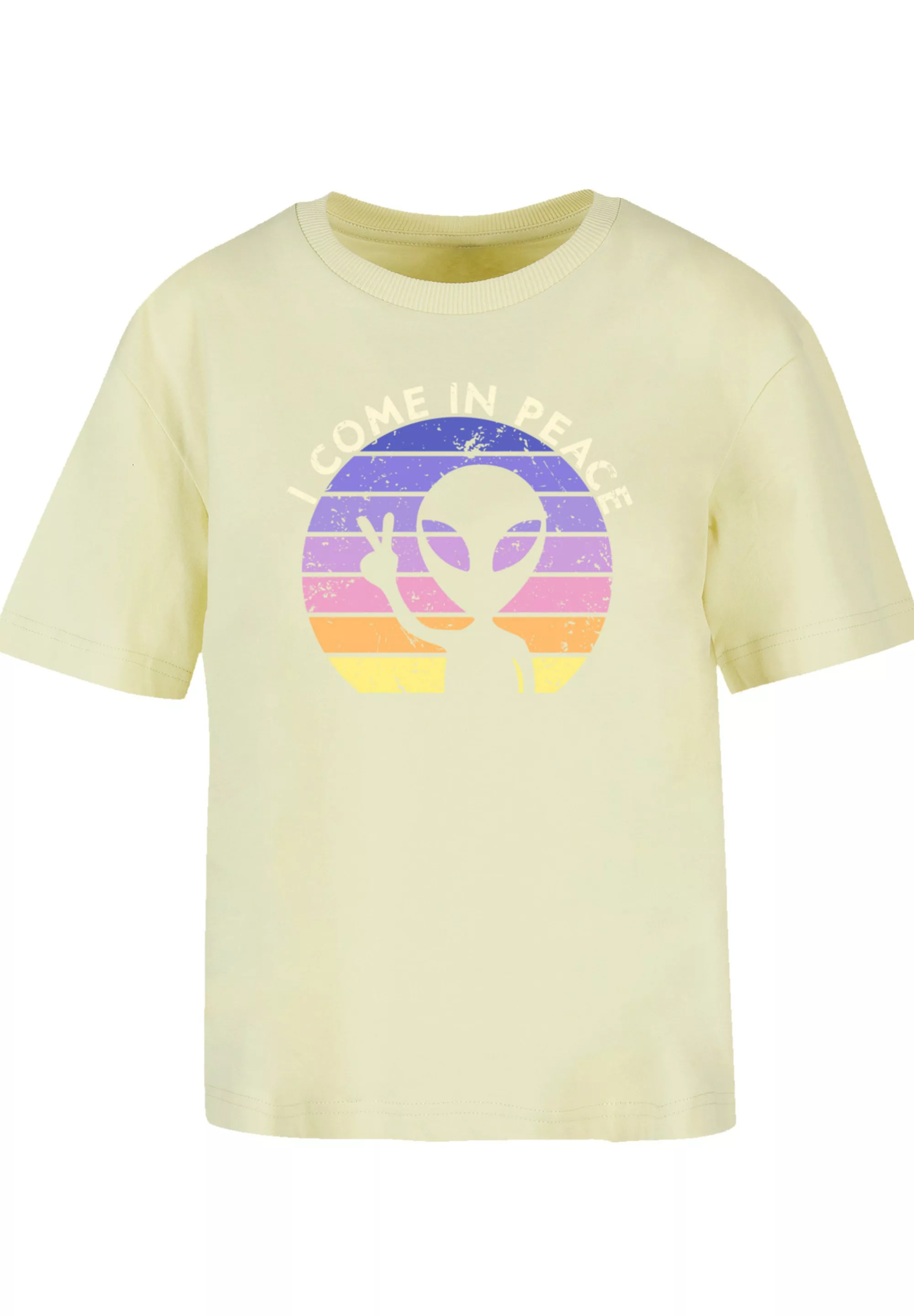 F4NT4STIC T-Shirt "Alien Peace Sunset", Premium Qualität günstig online kaufen