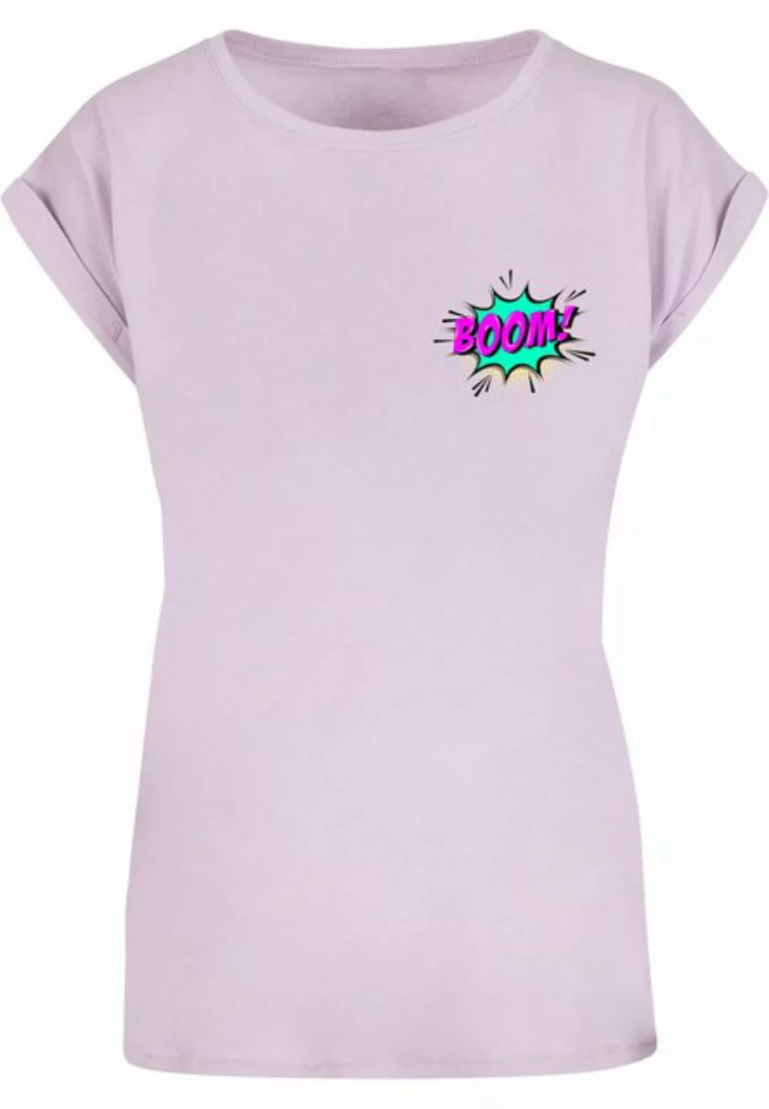 Merchcode T-Shirt Merchcode Damen Ladies BOOM Comic Extended Shoulder Tee ( günstig online kaufen