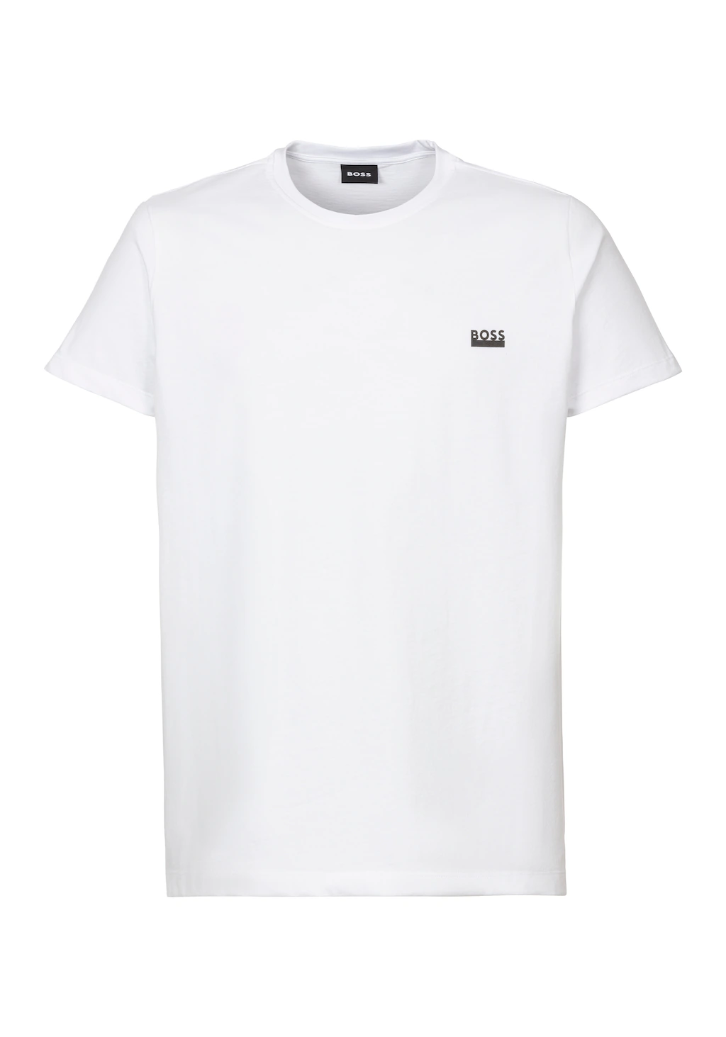 BOSS T-Shirt, Rundhals, Jersey, kleines Logo, regular fit günstig online kaufen