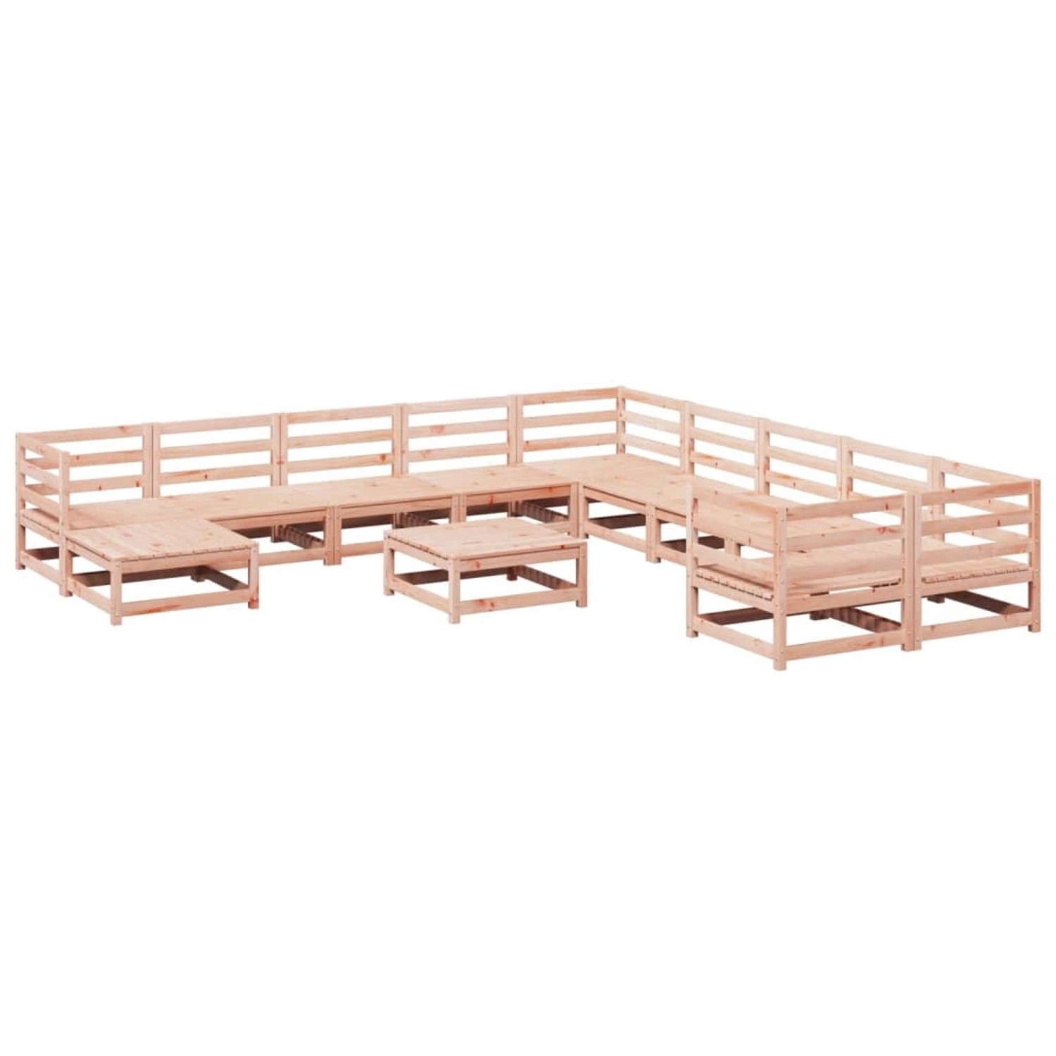 vidaXL 12-Tlg Garten-Sofagarnitur Massivholz Douglasie 3299653 günstig online kaufen